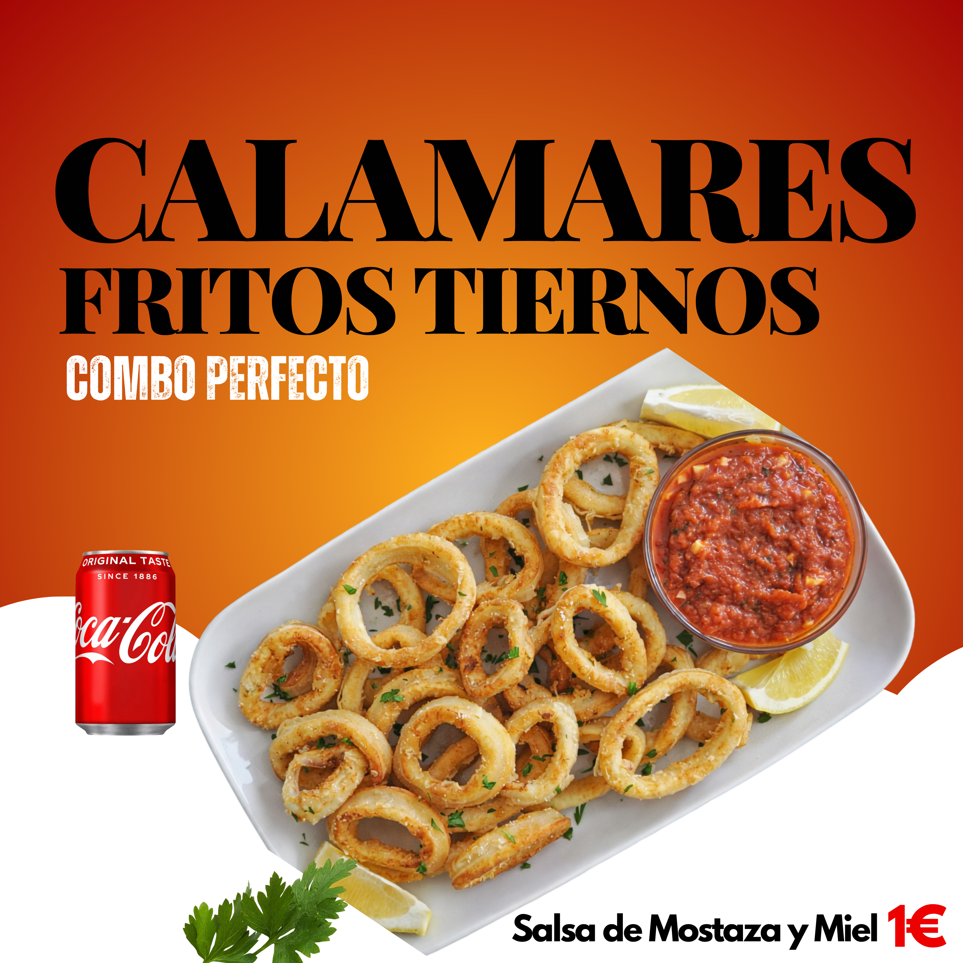 Calamares Fritos Tiernos Combo Perfecto